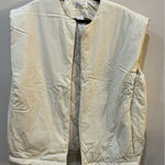 Anthropologie Self Contrast Puffer Best Quilted Boxy Cream Size One Size Photo 0