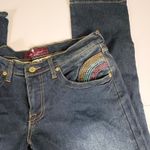 Baby Phat Y2K  Jeans Size 15‎ Rainbow Pocket Flap Embroidered Bootcut Denim Photo 1