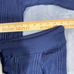 Womens 2 Piece Short Set XXXL Plus Cable Knit V Neck Stretch Summer Coastal Cool Blue Size undefined Photo 3