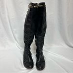 Betsey Johnson Host Pick π« Knee High Black Leather Boots in Size 8.5 Photo 1