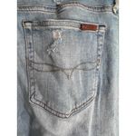 Polo Ralph Lauren Tompkins Skinny Crop Denim Ripped Jeans Blue Size 31 Photo 5