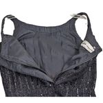 Vintage Judith Imports Black Sequined Sleeveless Dress Made In France Size 42 Photo 8