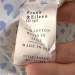Frank & Eileen Like New  Barry Button Down Top Signature Crinkle Hearts Large Photo 9