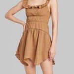 Wild Fable NWT Cognac Ruffle Tiered Skater Tank Dress Size XL Photo 0