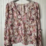 Love Shack Fancy  Floral Long Sleeve Blouse Photo 1
