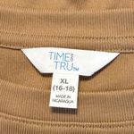 Modal Blend Sandwash Twist Tee Shirt Top Women’s Size XL 16/18 Neutral Classic Brown Photo 4