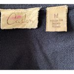 Caslon  Black and White Striped Top Medium M Long Sleeve Versatile Office Party Photo 5