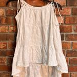 C&C California C & C California womens embroidered tiered tie shoulder cover up top white M Photo 3