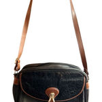 Vintage Peruzzi Black & Brown calfskin Crossbody Handbag Women's Bag Photo 0