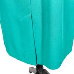 Vintage 1990s Teal & Black Power Skirt Suit Size 14 Nikki Brand Green Photo 11