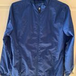 Oxford America Blue Zip Up Lightweight Windbreaker Jacket Women's Size S Photo 0