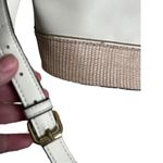 Nanette Lepore white and tan woven detail shoulder bag Photo 8
