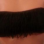 Victoria's Secret NWOT Victoria’s Secret Fringe Bandeau Bikini Top Size S Black Photo 1