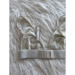 SKIMS Cotton Rib Plunge Bralette Bone Size XS Photo 5