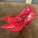 Barbie x ALDO Barbiestessy Collection Pink Translucent Pointed Toe Pumps 8 NEW Photo 6