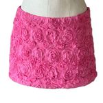 Urban Outfitters NWOT  Lulu Textured Pink Rosette Mini Skirt Photo 5
