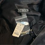 J.Crew  Drapey Shirt Dress in Luster Crepe Black Size 12 Holiday Party Cocktail Photo 9