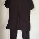 Dark Gray Women's Scrub Set Photo 0