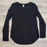 Old Navy Luxe Black Long Sleeve Crew Neck Tunic Top Womens Size M Photo 6