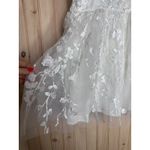 NWT Lulus Classic Romance White 3D Floral Applique Tie Photo 5