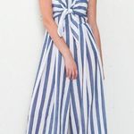 Flying Tomato Blue And White Stripped Jumpsuit Photo 0