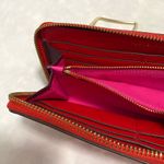 Tory Burch Perry Colorblock Fuchsia, Orange & Red Leather Wallet Vintage EUC Photo 4