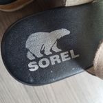 Sorel Womens Cameron Flatform Leather Wedge Sandals Elastic Strap Tan Size 9 Photo 7