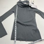 Max Mara  Leisure Lorena Off the Shoulder Ribbed Wool‎ Sweater SZ XS Grey Gray NEW Photo 14