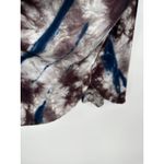 Avenue Top Women 18/20 White Purple Blue Tie Dye Long Sleeve Scoop Neck Photo 6