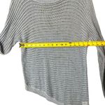 Apt. 9  Sweater Womens Small Blue Asymmetrical Open Knit Pullover Scoop Neck Photo 7