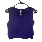 Athleta  Ujjayi Crop Tank Purple Seamless Stretchy Size Large/XL Photo 1