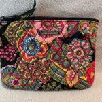 Vera Bradley  Colorful Quilted Floral Cosmetic Make-up Accessory Bag Lined Photo 0