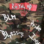 Forever 21 Forever‎ 21 Men camo camouflage shacket shirt with Queen BLM art Photo 2