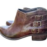 Matisse Brown Leather Buckle Ankle boots 9 western Photo 2
