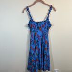 ASTR The Label Women’s Blended Blue Floral Midi Dress Small Photo 9