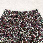 Joie  Button Front Black Floral Print Cotton Midi Skirt Fit & Flare Size 14‎ New Photo 4