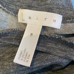 Leith  heather gray long sleeve ruched dress medium Photo 4