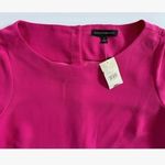 Banana Republic  Dark Pink Boat Neck Long Sleeve Button Back Mini Dress 2‎ - NWT Photo 9