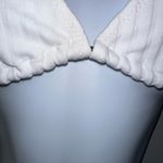 Solid & Striped White String Bikini Top EUC Size S Photo 2