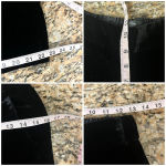 J.Crew Women’s Black Velvet Cropped Jogger Pants 00P – Mid Rise Holiday Goth Photo 3