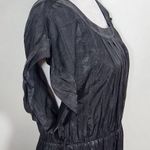 DO+BE Black Metallic Mini Dress Size Large Short Sleeve Black Party Dress Photo 4