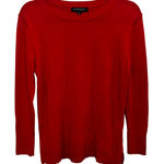 Banana Republic  Red Sweater Extra Fine Merino Crew Neck Petite Medium Holiday Photo 0