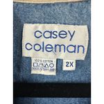 Women’s Casey Coleman Kitty Cat Jean Shacket Size 2X Blue Photo 2