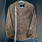 Zazee Jacket Blazer Vintage 100% leather Suede Brown Size M Size M Photo 3