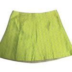 J.Crew  Factory  Women's Neon Green Jacquard Skirt Size 10 Photo 0