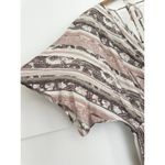 Honeyme NWT Curvy Plus 2X Flowy Maxi Dress Dolman Sleeve Pink Brown Neutral 

 Photo 4