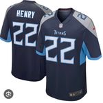 NFL Team Apparel Men’s Derrick Henry Navy Tennessee Titans Replica Player Jersey Photo 0
