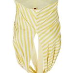 NEW STAUD Kai Striped Poplin Halter Top Yellow Stripped Size 12 Photo 0