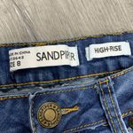 Sandpiper Embroidered Floral Appliqué Stretchy Jeans Size 8 Blue Photo 2