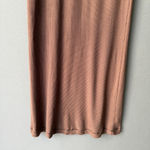Women's Skimms ribbed maxi Dress XS‎ Brown NWOT Photo 3